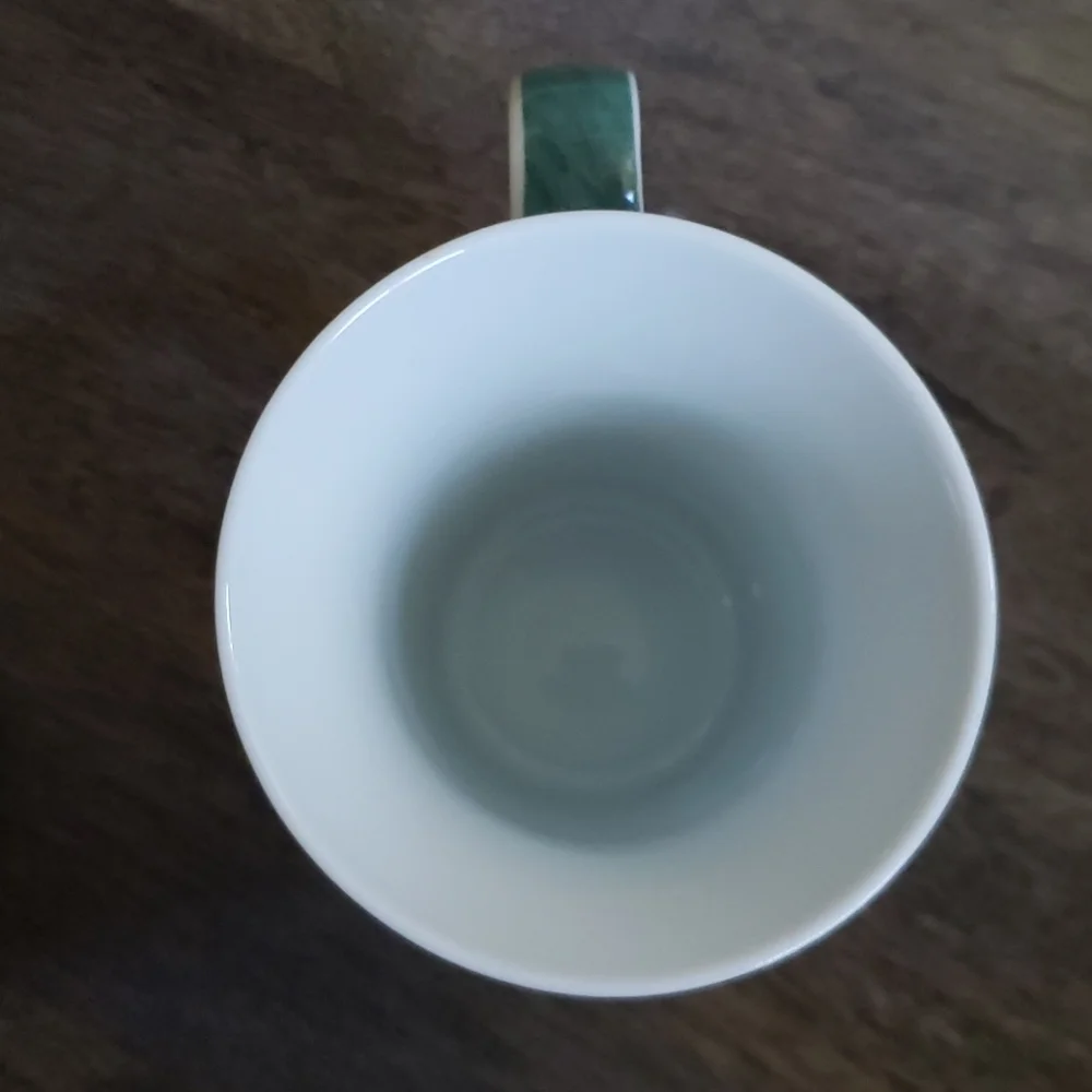 Set of 2 Porcelain Mugs and Matching Coasters